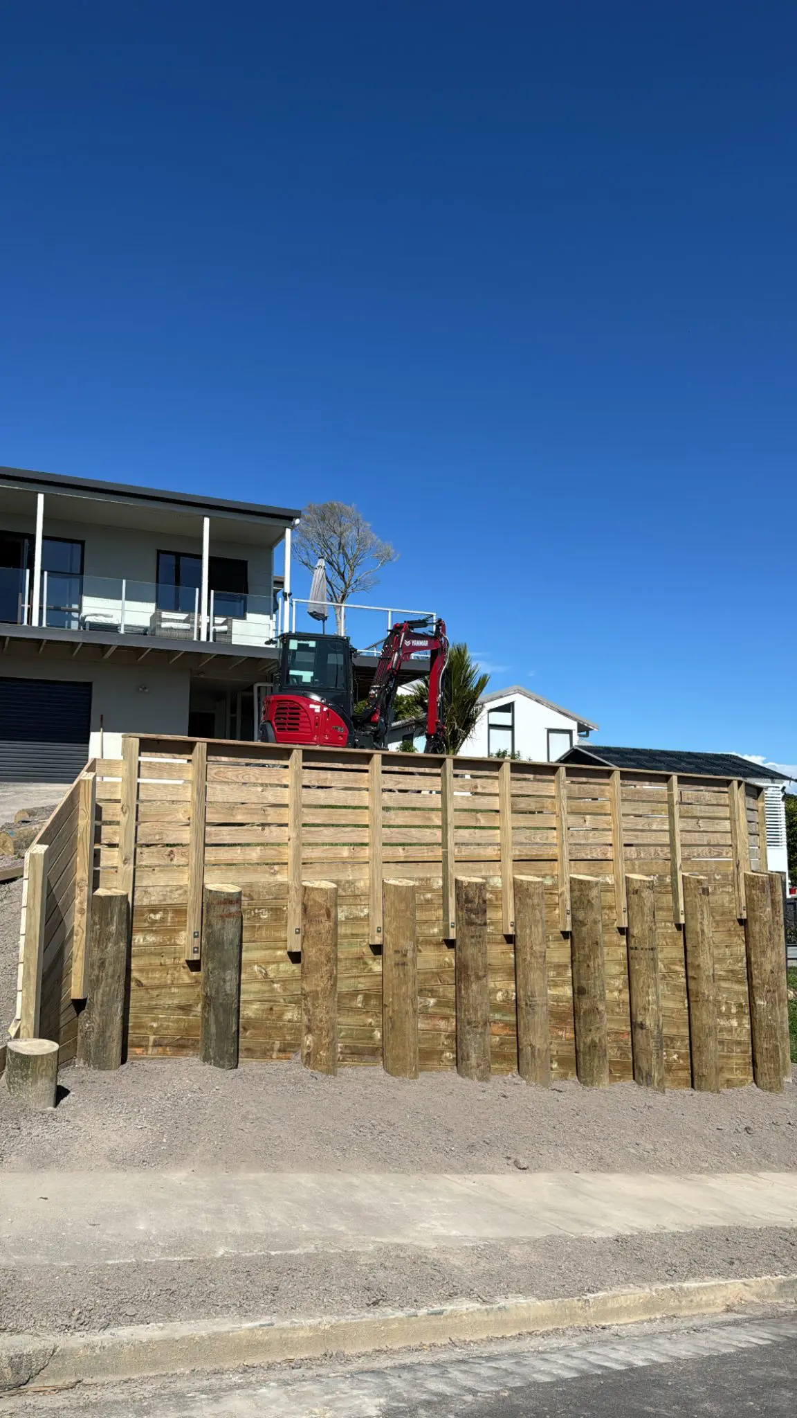 Residential retaining wall