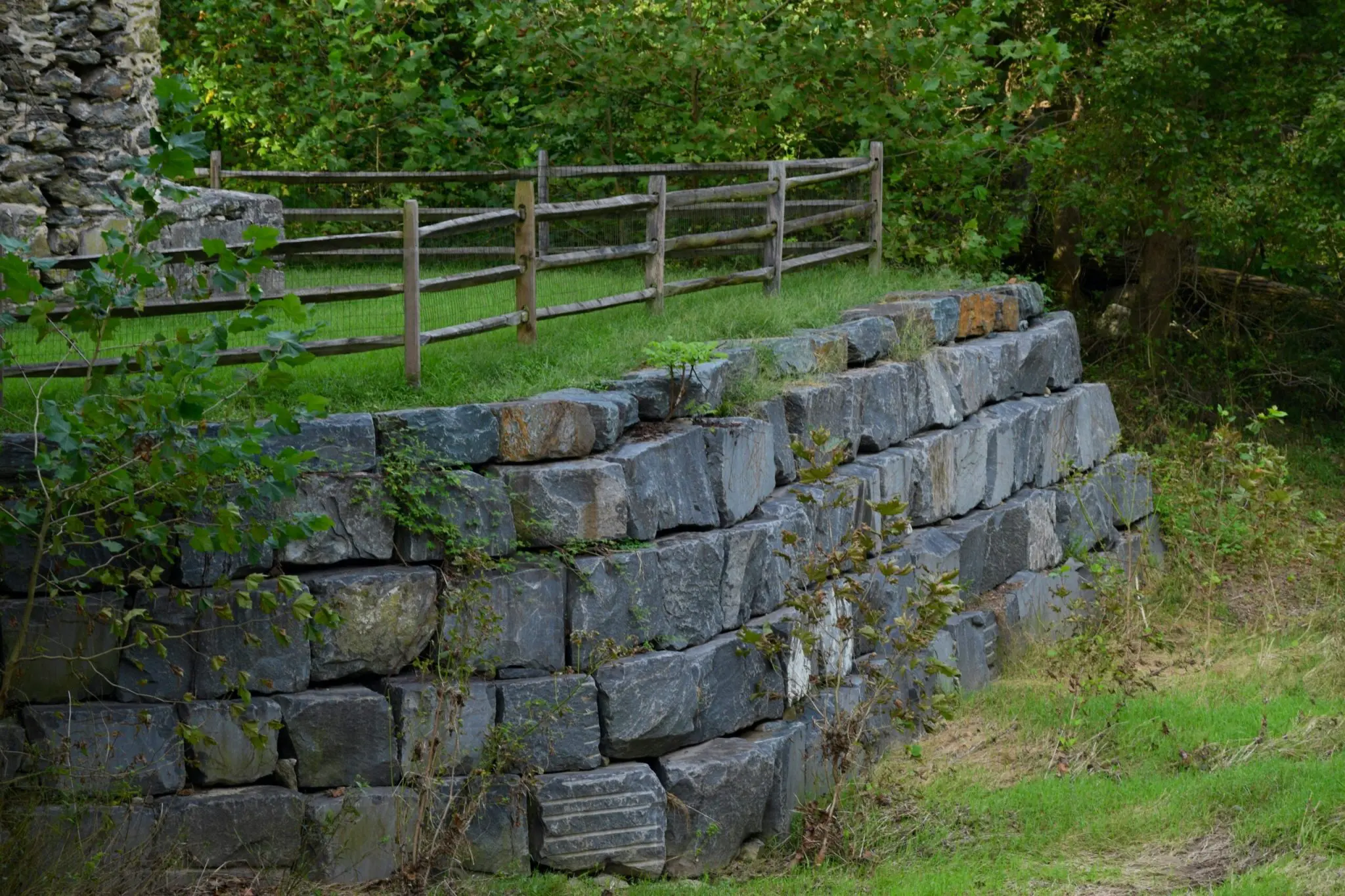 Stone retaining wall scaled